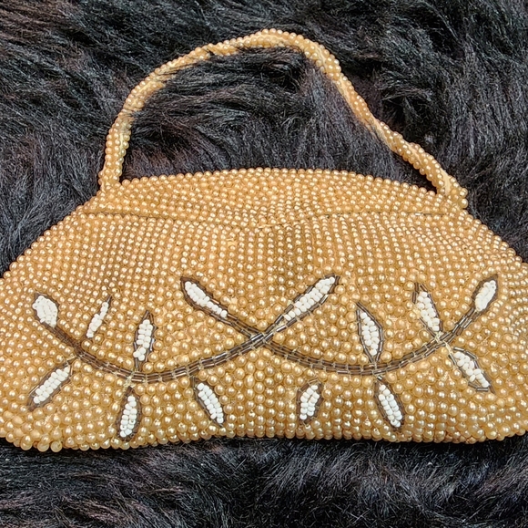 VINTAGE Small Beaded Evening Bag Clutch Made in Japan - Picture 12 of 14